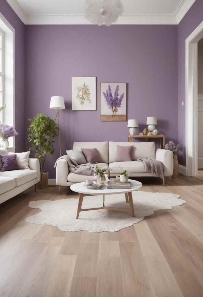 ungu dan putih tulang