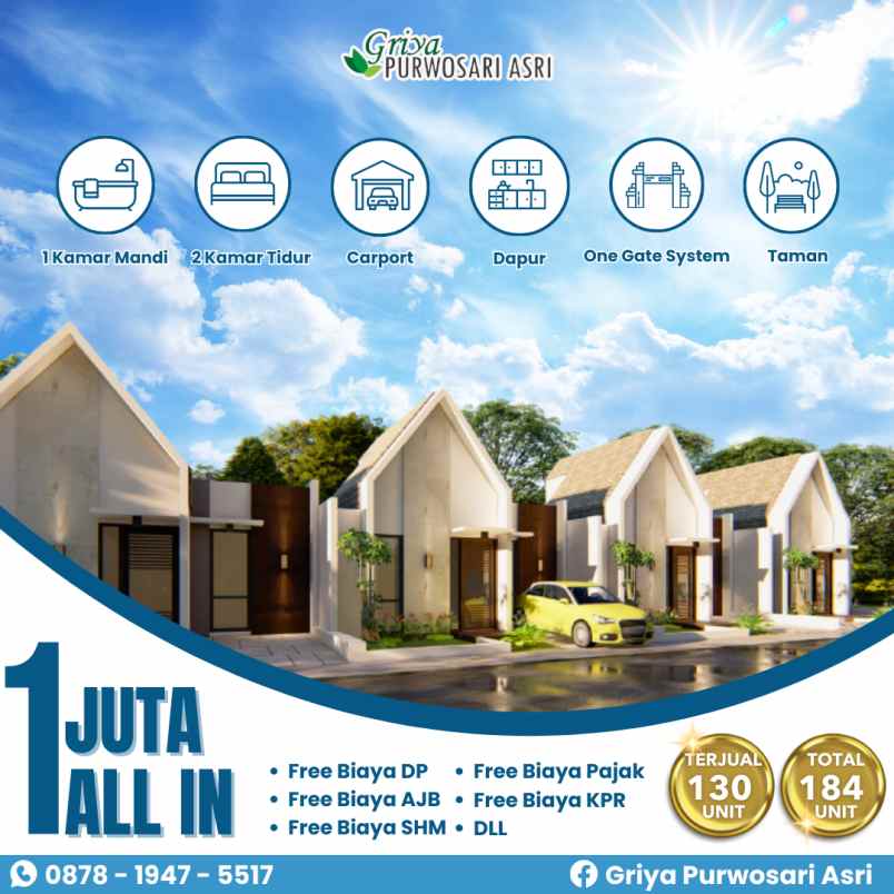 1juta all in dapet rumah