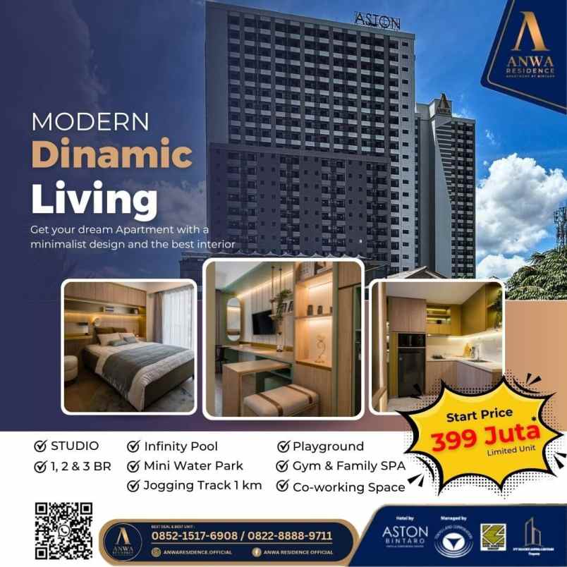 anwa residence bintaro apartemen siap huni mp414