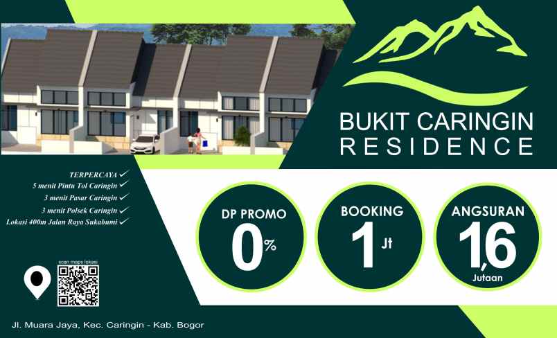 bukit caringin residence promo dp 0 di bogor