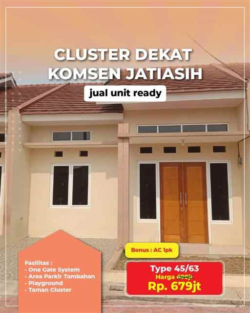 cluster dekat komsen ready stock jatiasih bekasi