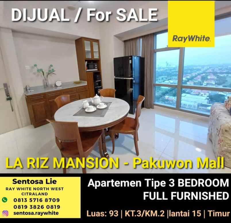 dijual apartemen pakuwon mall pakueon indah