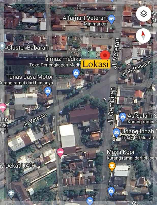 dijual cepat harga nego keras tanah di jl veteran