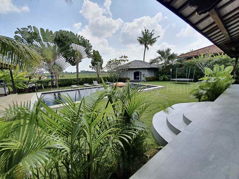 dijual javanese wooden villa view sawah lokasi nyanyi