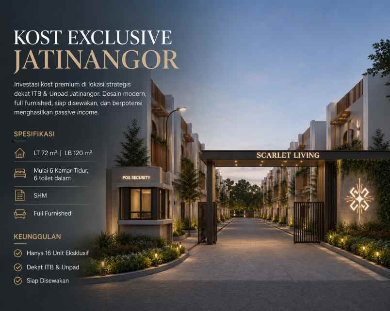 dijual kost jl caringin jatinangor