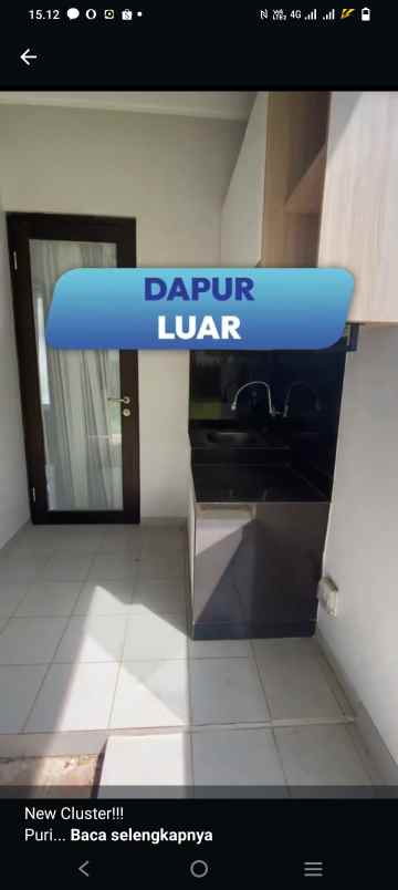 dijual murah cluster mandar puri jaya pasar kemis