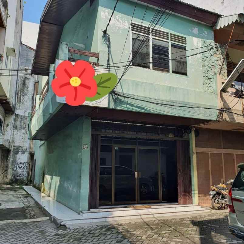 dijual ruko 2 lantai di jl mangkubumi 1 medan maimun
