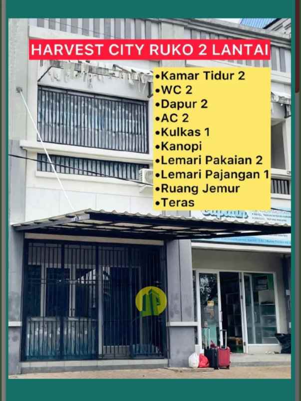 dijual ruko 2 lantai harvest city