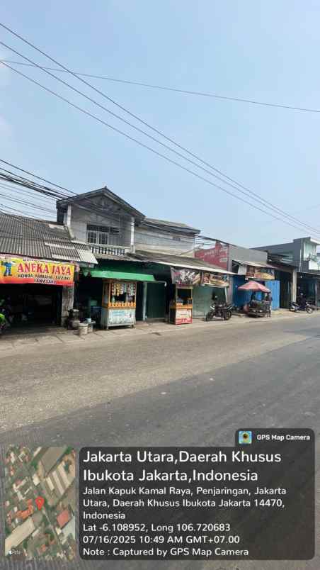 dijual ruko gudang kantor jl kapuk kamal raya tegal alur