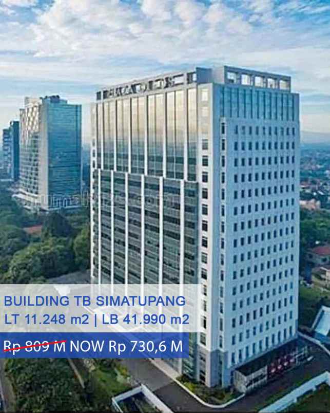 dijual ruko gudang kantor jl tb simatupang jakarta