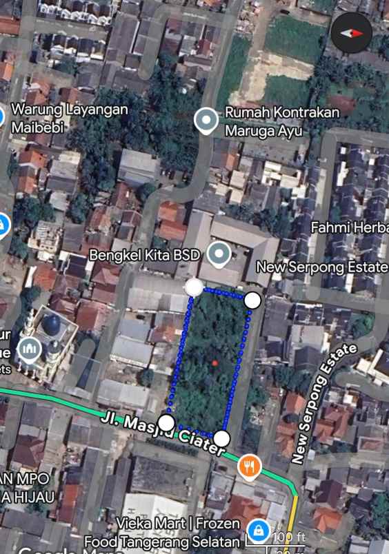 dijual ruko komersial ciputat