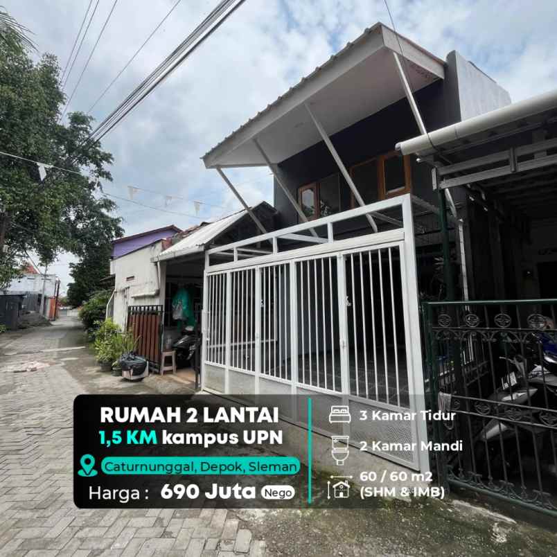 dijual rumah 1 km kampus upn