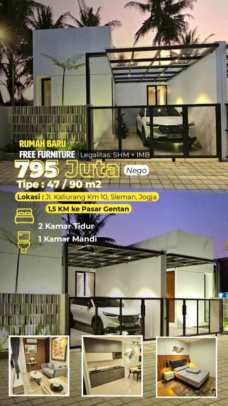 dijual rumah 1 km ke jl kaliurang km 10