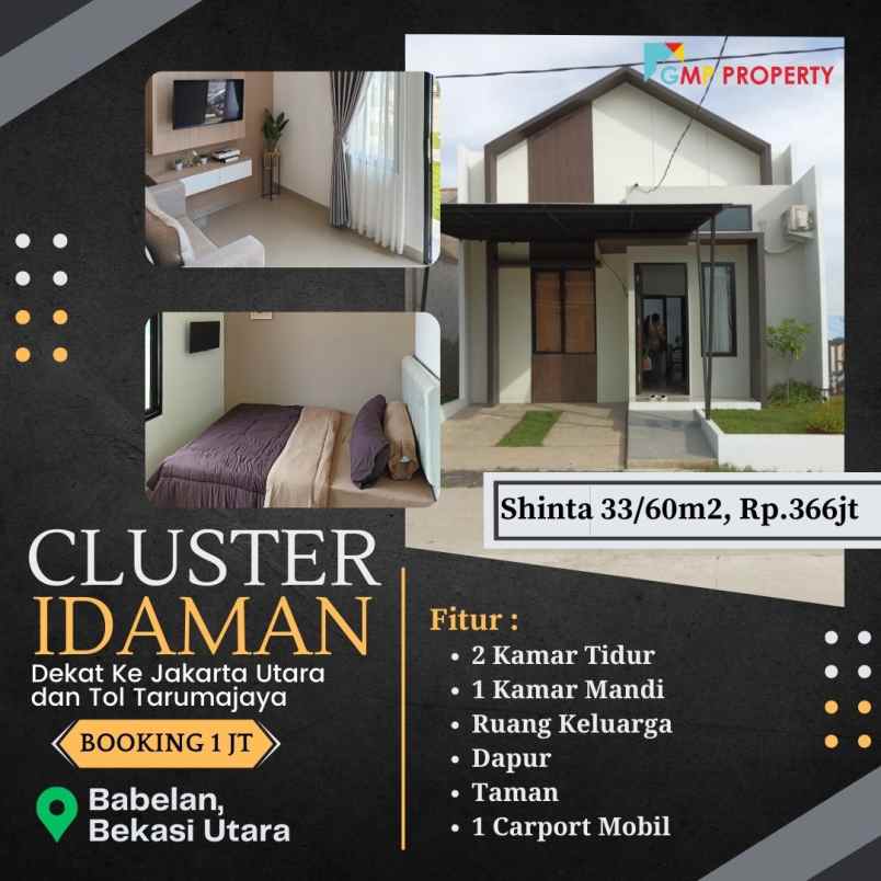 dijual rumah babelan