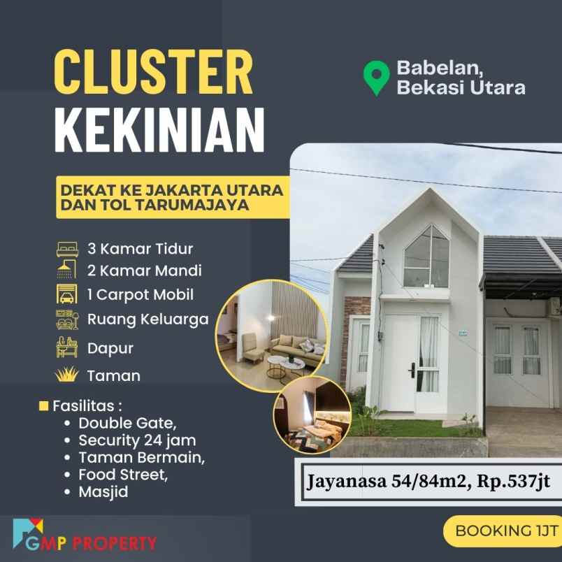 dijual rumah babelan