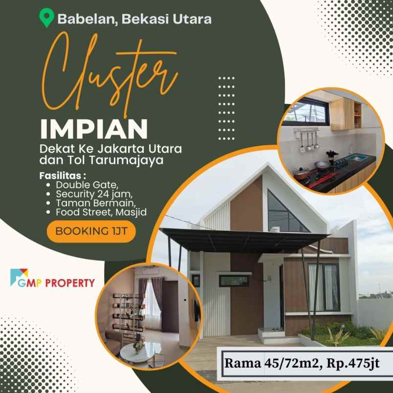 dijual rumah babelan