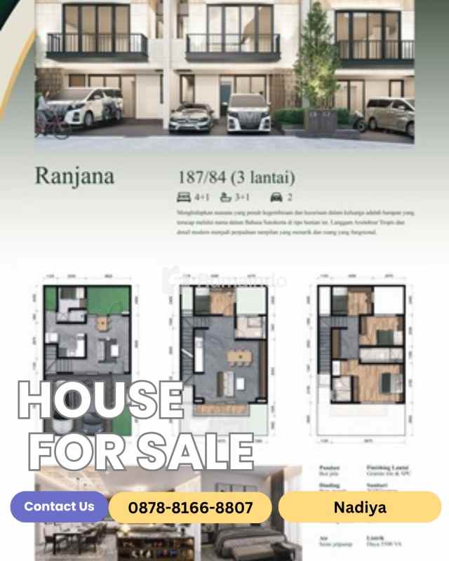 dijual rumah bambu apus jakarta timur