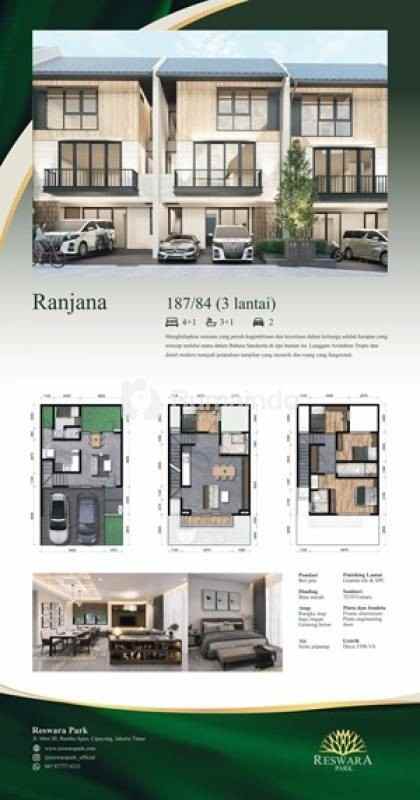 dijual rumah bambu apus jakarta timur