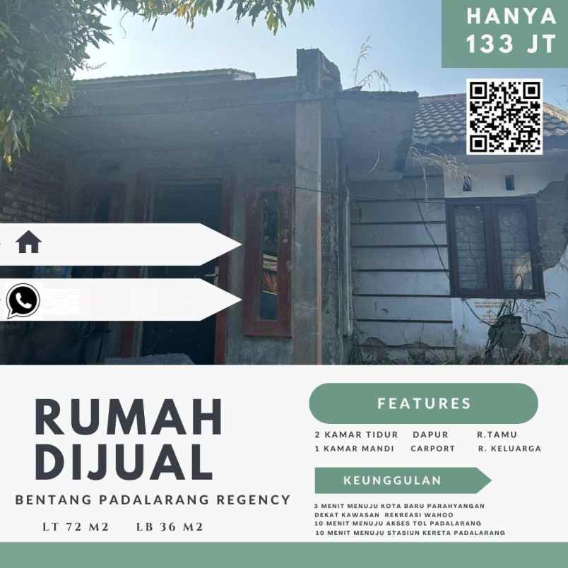 dijual rumah bentang padalarang