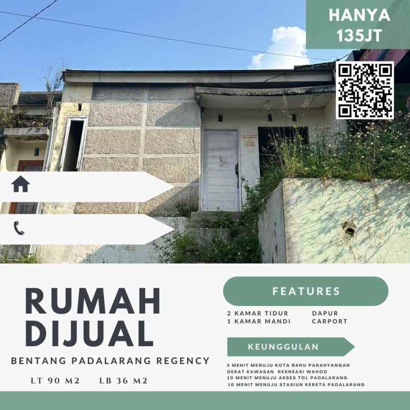 dijual rumah bentang padalarang