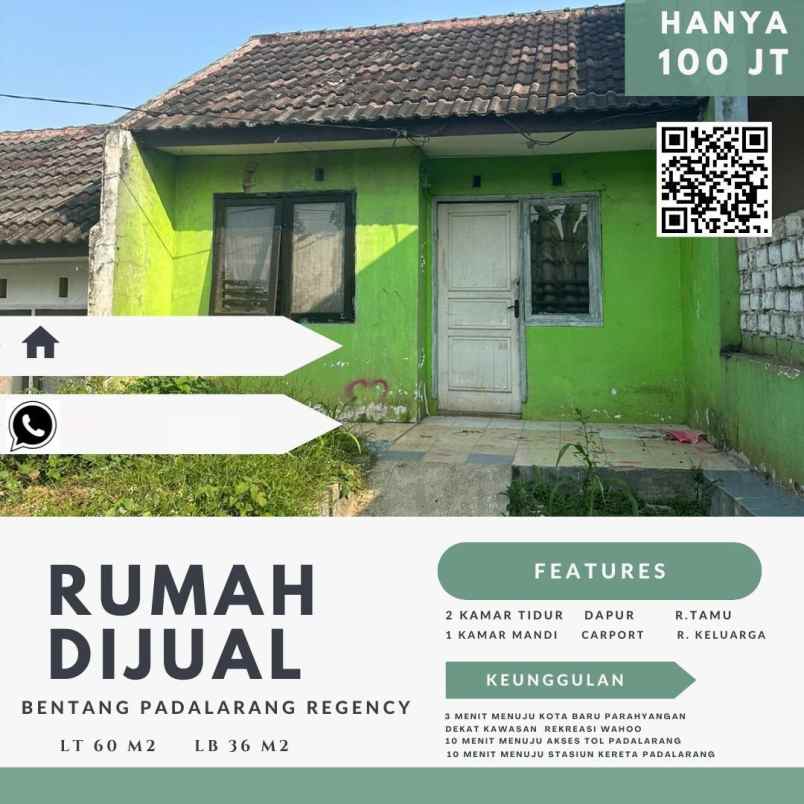 dijual rumah bentang padalarang