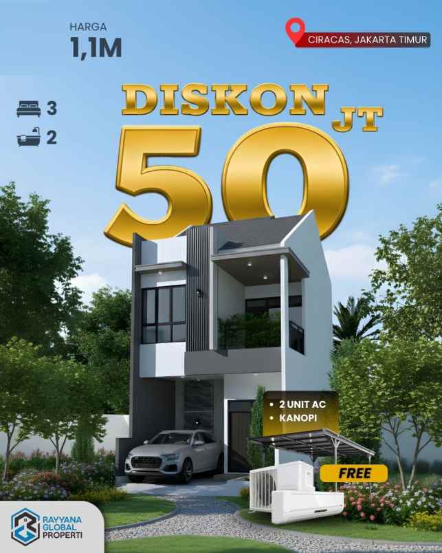 dijual rumah ciracas