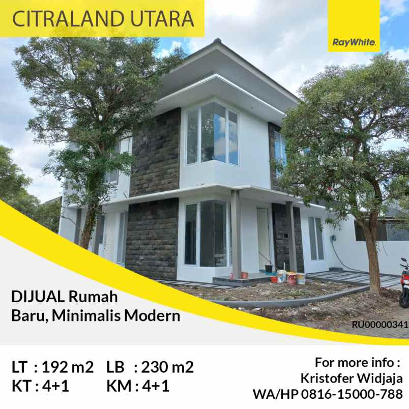 dijual rumah citraland surabaya