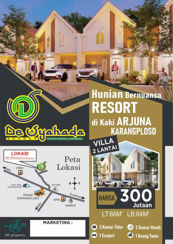 dijual rumah de syahada resort