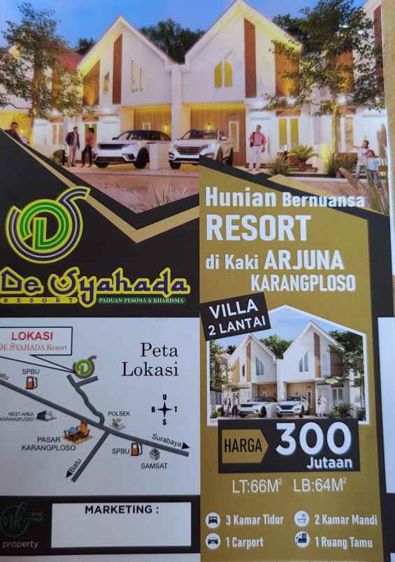 dijual rumah de syahada resort