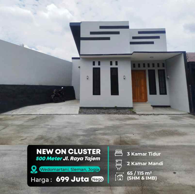 dijual rumah dekat jalan tajem