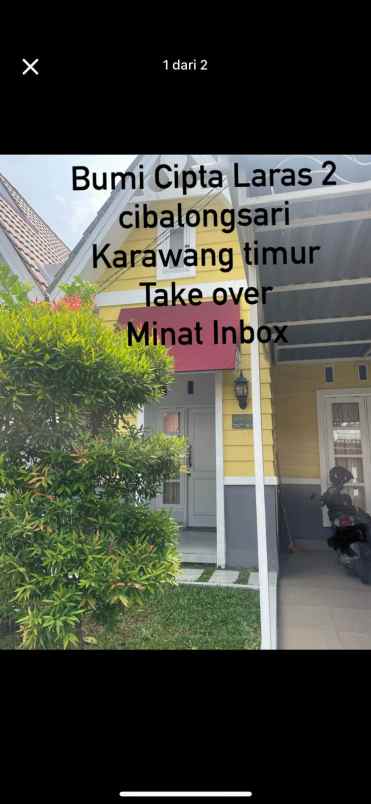 dijual rumah diover kredit rumah di