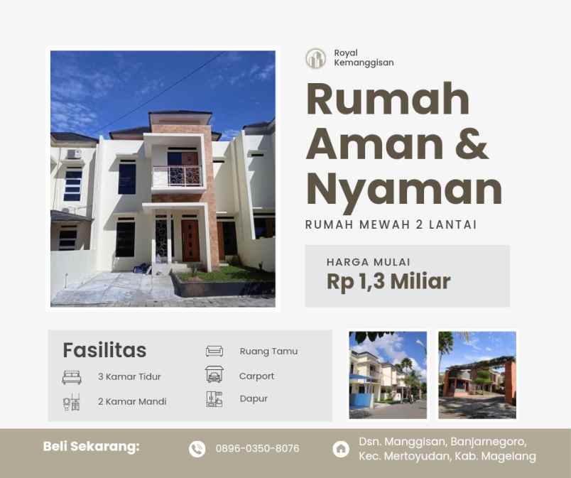 dijual rumah dsn manggisan banjarnrgoro