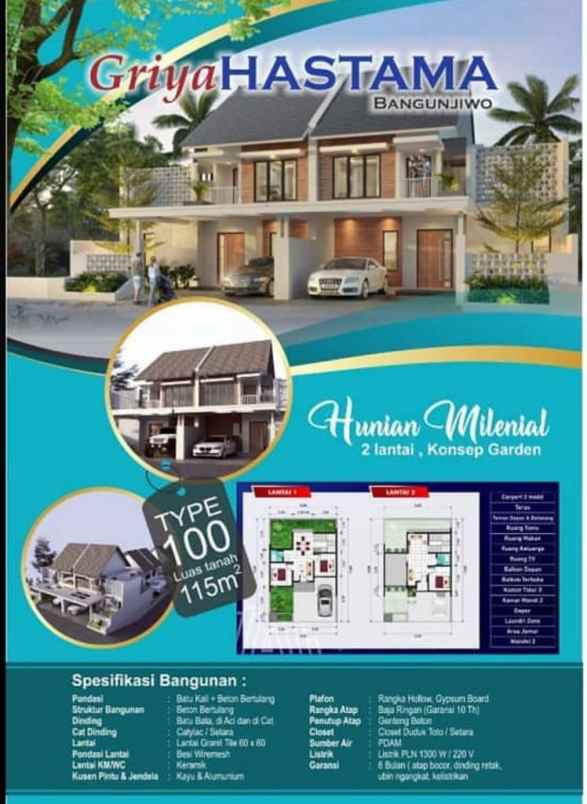 dijual rumah gendeng bangunjiwo kasihan