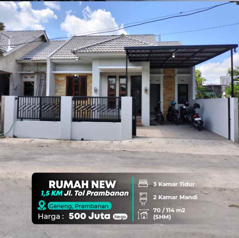 dijual rumah geneng prambanan