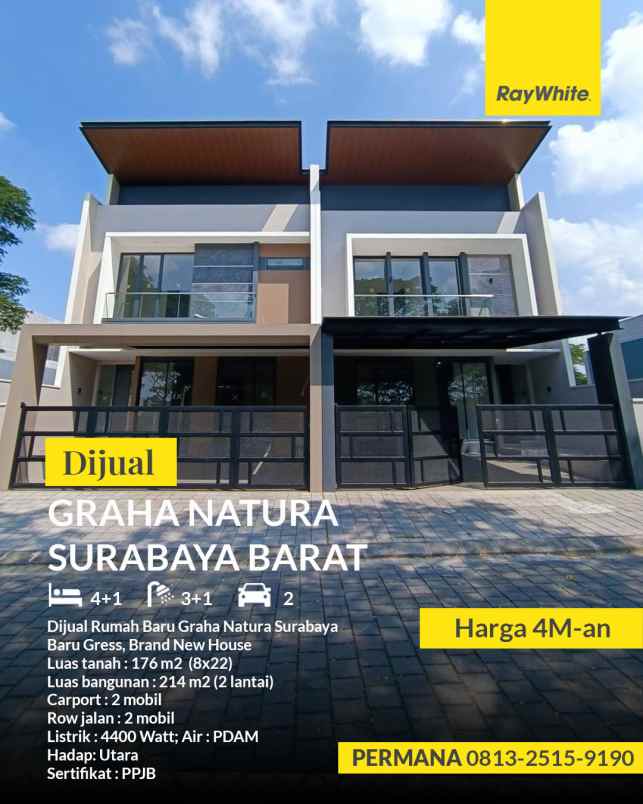 dijual rumah graha natura