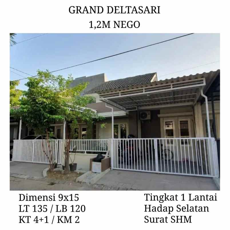 dijual rumah grand deltasari