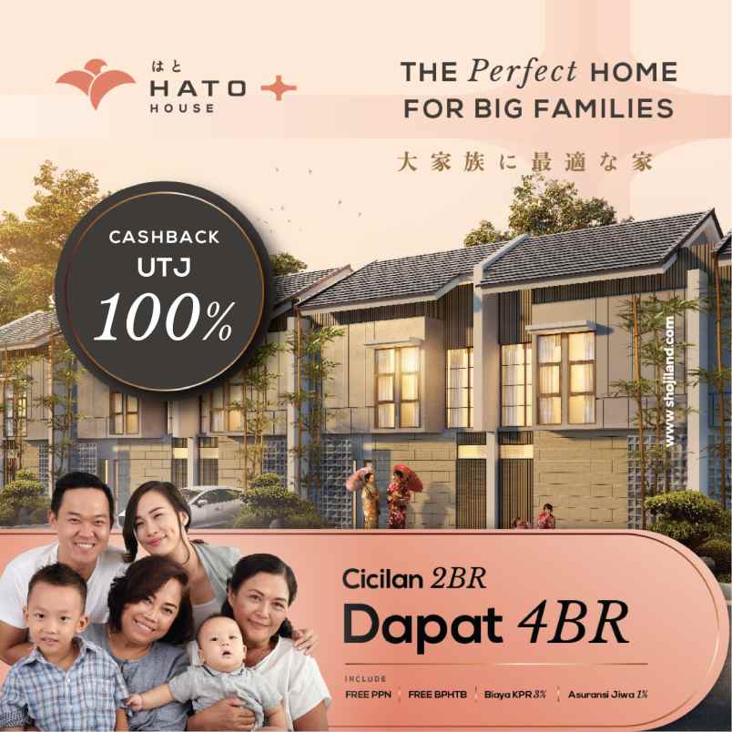 dijual rumah hato house shoji land