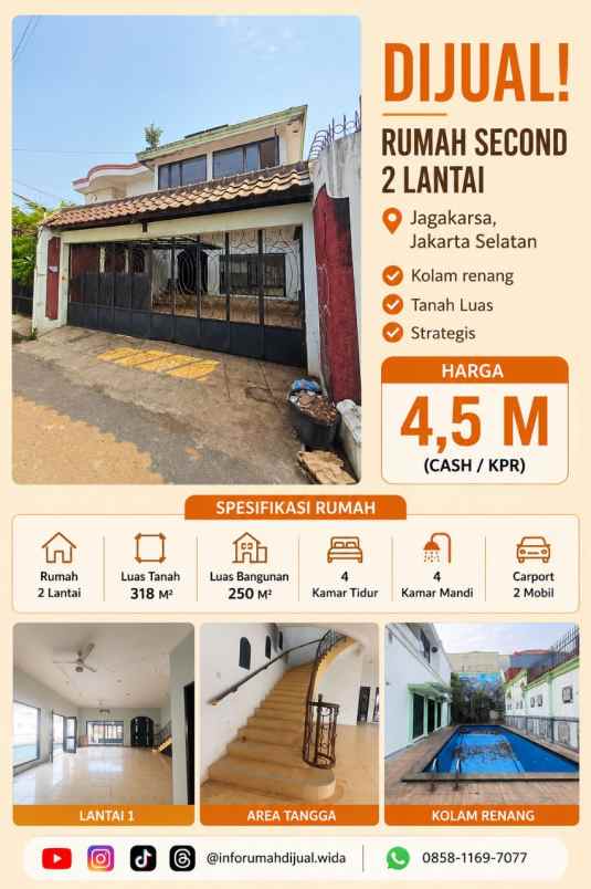 dijual rumah jagakarsa