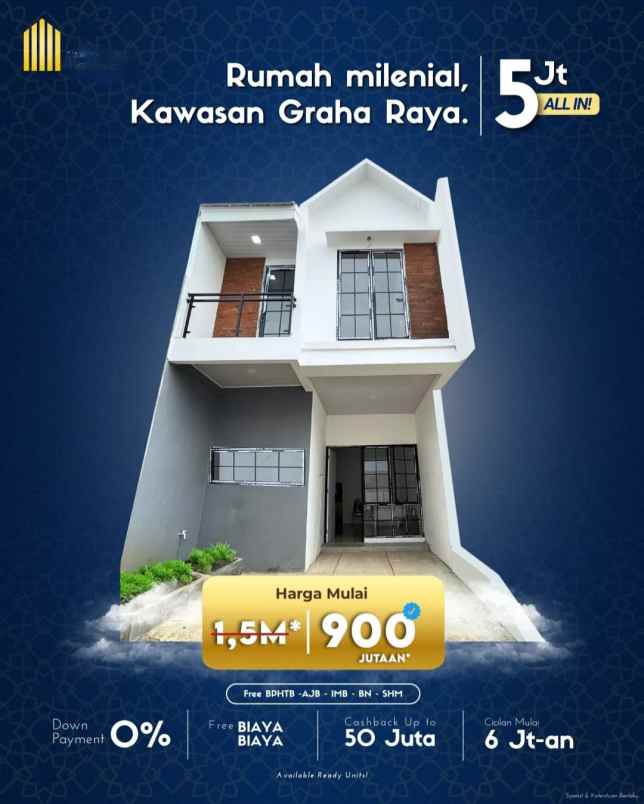 dijual rumah jalan boulevard graha raya