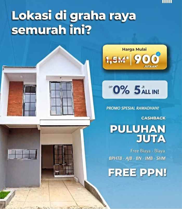 dijual rumah jalan boulevard graha raya