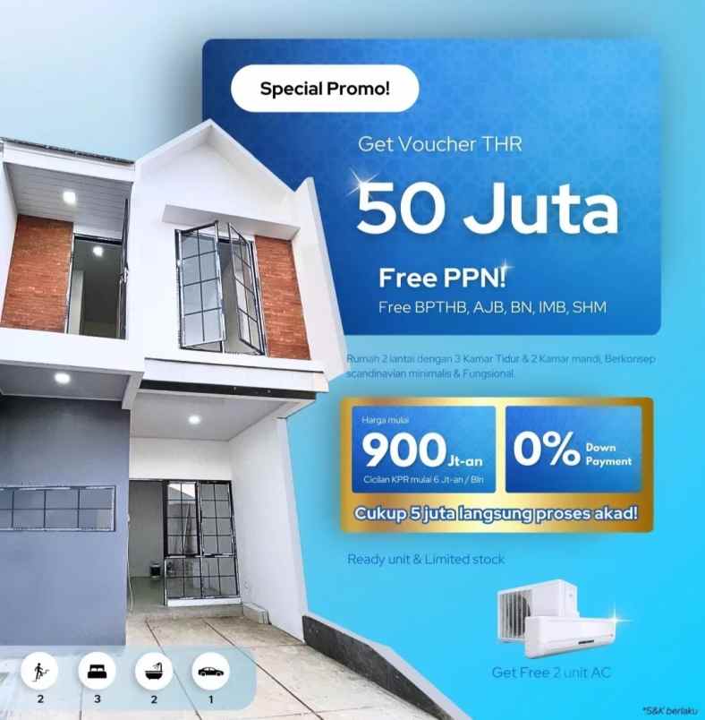 dijual rumah jalan boulevard graha raya