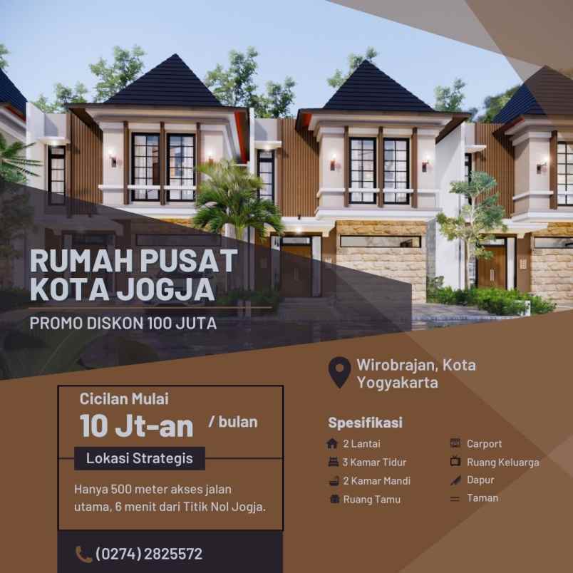 dijual rumah jalan hos cokroaminoto