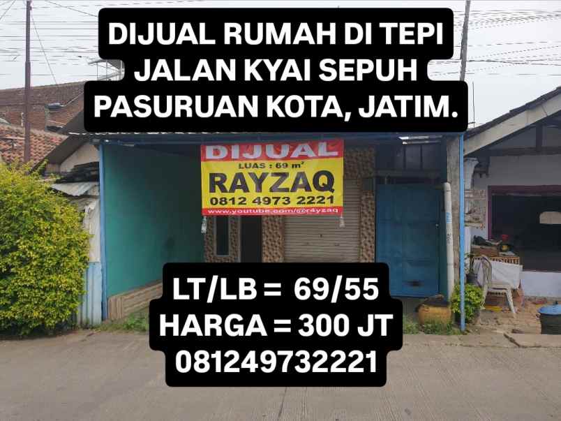 dijual rumah jalan kyai sepuh pasuruan