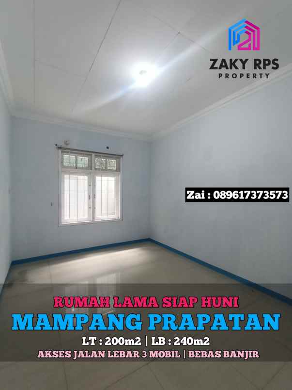 dijual rumah jalan mampang prapatan