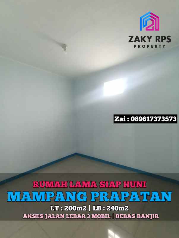 dijual rumah jalan mampang prapatan