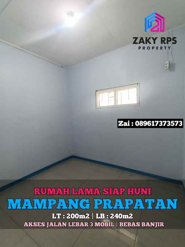 dijual rumah jalan mampang prapatan