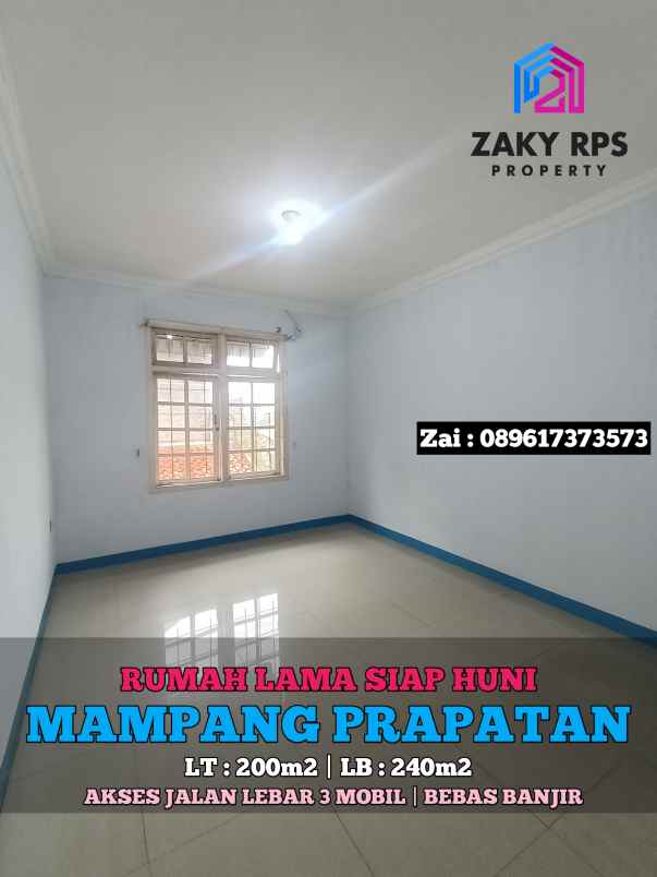 dijual rumah jalan mampang prapatan