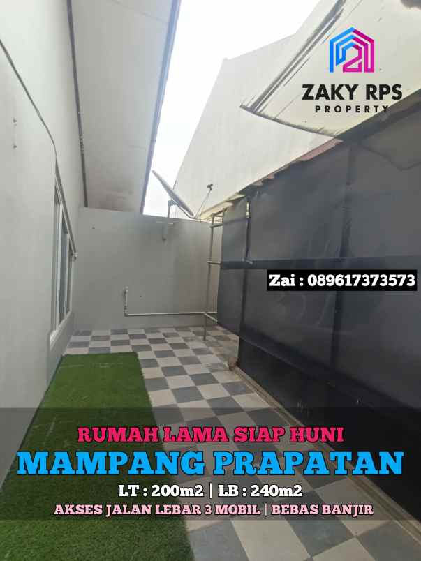 dijual rumah jalan mampang prapatan