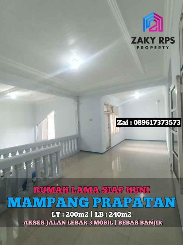 dijual rumah jalan mampang prapatan