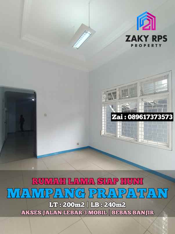 dijual rumah jalan mampang prapatan